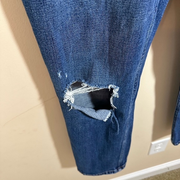 Abercrombie  The Ankle Straight Ultra High Rise curve love size 28 or 27 - Picture 4 of 6